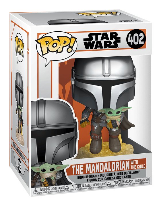 Figura Pop Star Wars The Mandalorian Mando Flying With Jet Pack