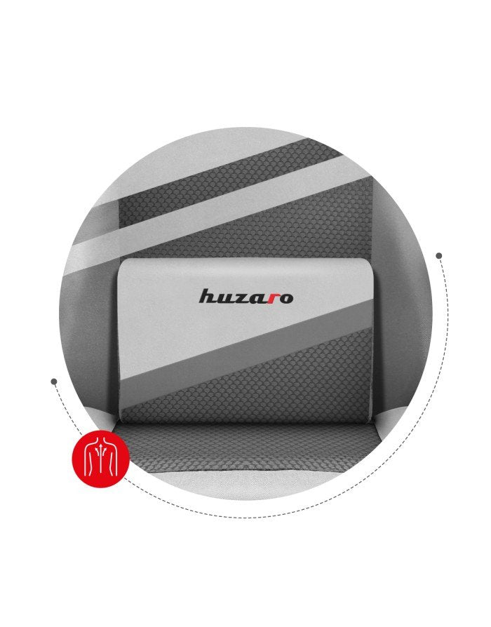 EAN 5903796013191 - Huzaro FORCE 4.4 Silla para videojuegos de PC Asiento (de seguridad) de butaca Gris, Blanco imagen 7