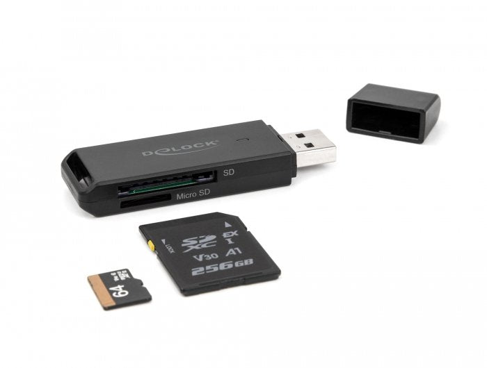 Lector De Tarjeta Delock 91002 Usb Negro