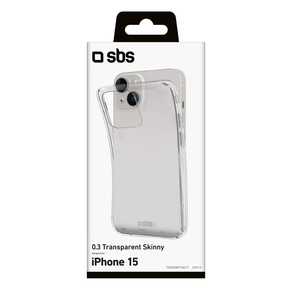 EAN 8018417449413 - SBS TESKINIP1561T funda para teléfono móvil 15,5 cm (6.1") Transparente imagen 2