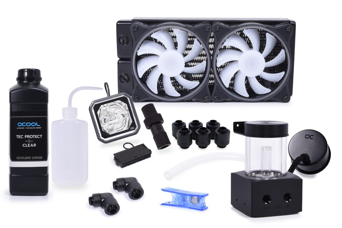 Alphacool Core Storm 240mm Xt45, Refrigeración Por Agua Negro/Blanco