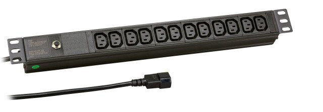 Efb Elektronik Ek631cc.1 Unidad De Distribución De Energía (Pdu) 1u Negro 12 Salidas Ac