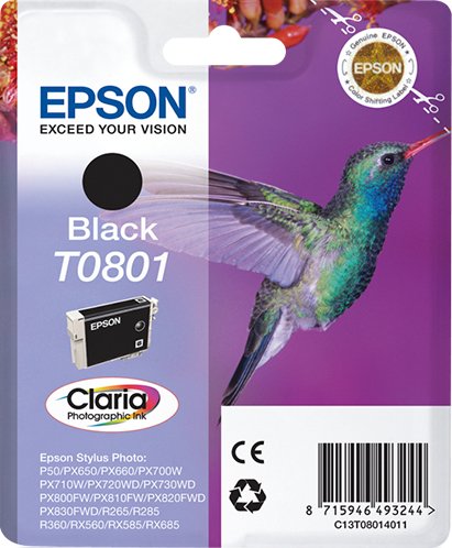 Tinta Original Epson T0801 Negro