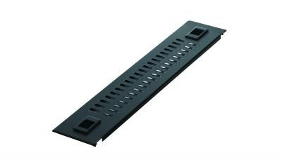 4u 19" Snap Locking, Vented Blank Panel Black