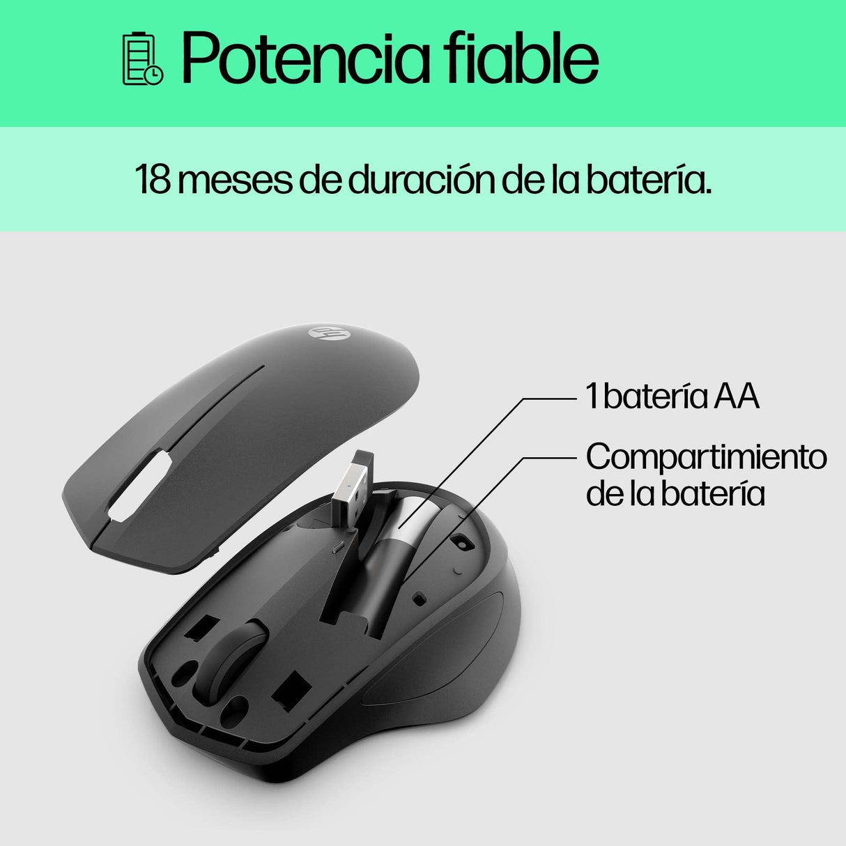 EAN 0195122197476 - HP 280 Silent Wireless Mouse ratón Oficina mano derecha RF inalámbrico Óptico imagen 11