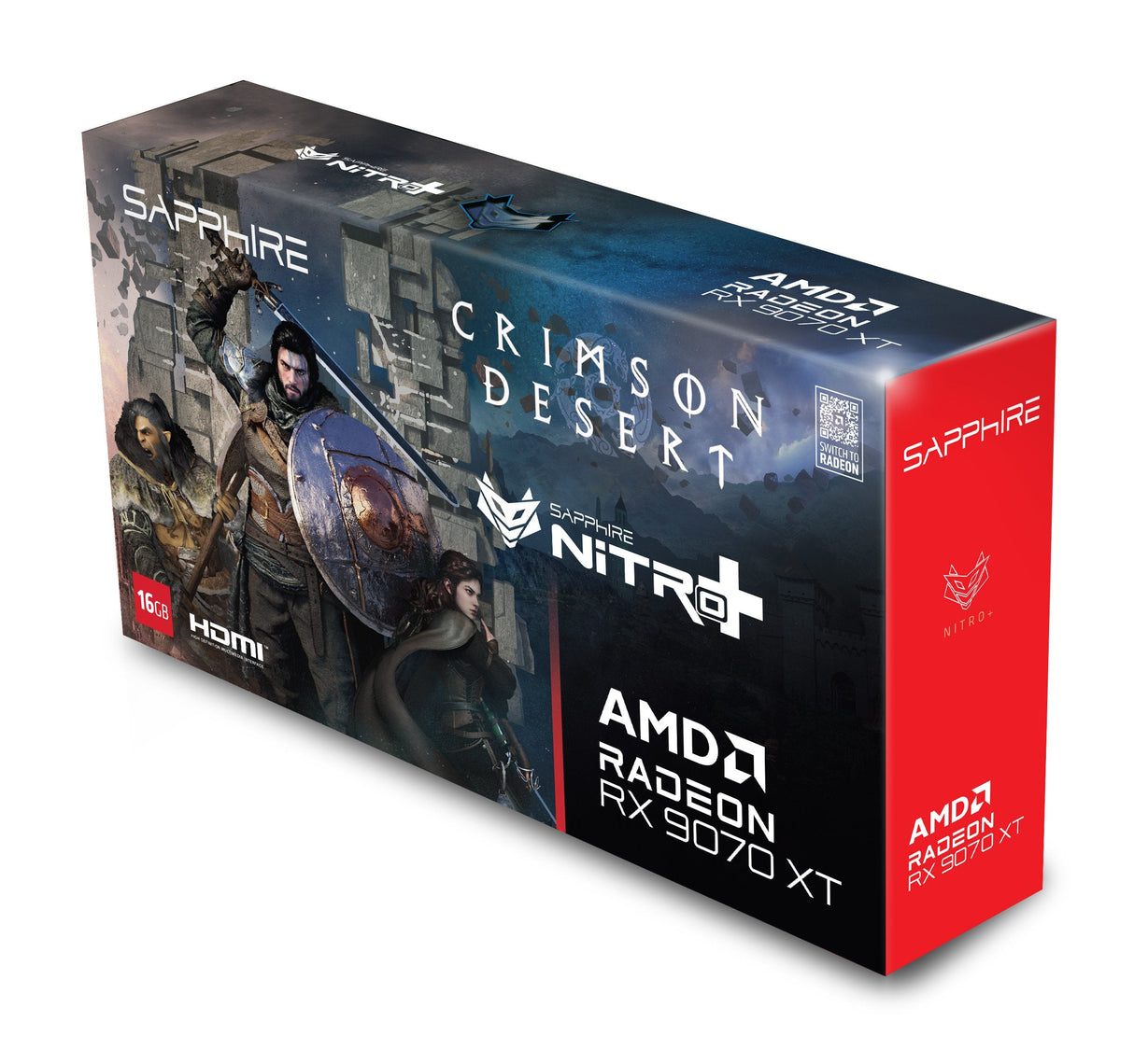 Tarjetas Grafica Sapphire Sapphire 16gb Rx 9070 Xt Nitro+ Versión Crimson Desert 11348-10-20g