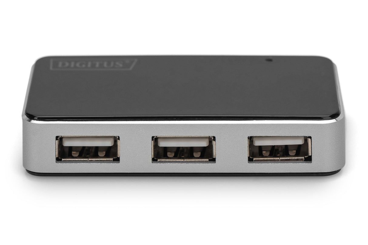 EAN 4016032306535 - Digitus DA-70220 hub de interfaz USB 2.0 Mini-B 480 Mbit/s Negro, Plata imagen 4