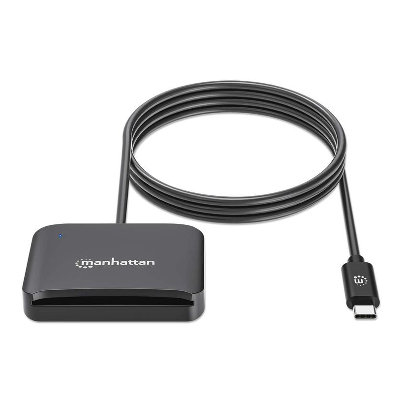 Manhattan Usb 2.0 Tipo-C Lector De Tarjetas Smartcard- Microsdxc