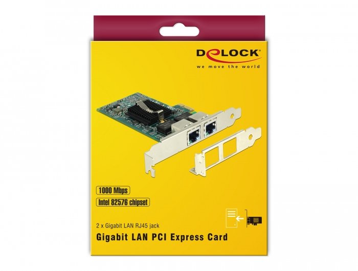Delock Tarjeta De Red Pci Express > 2 X Gigabit Lan 89944