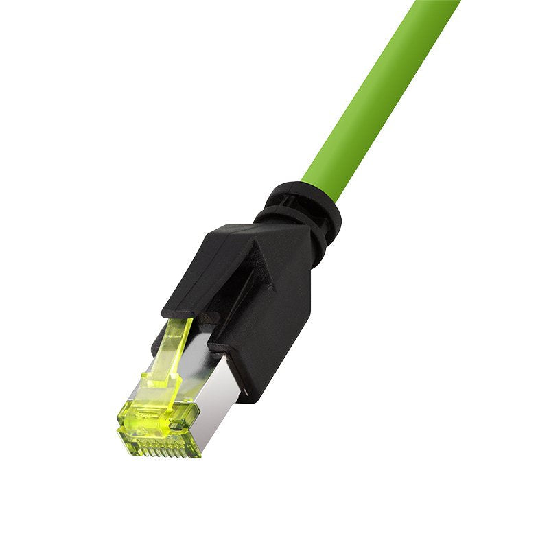 M12 Cat6a Industrial Patch Cable, Pur, M12 X-Coded To Rj45, 0,25 M