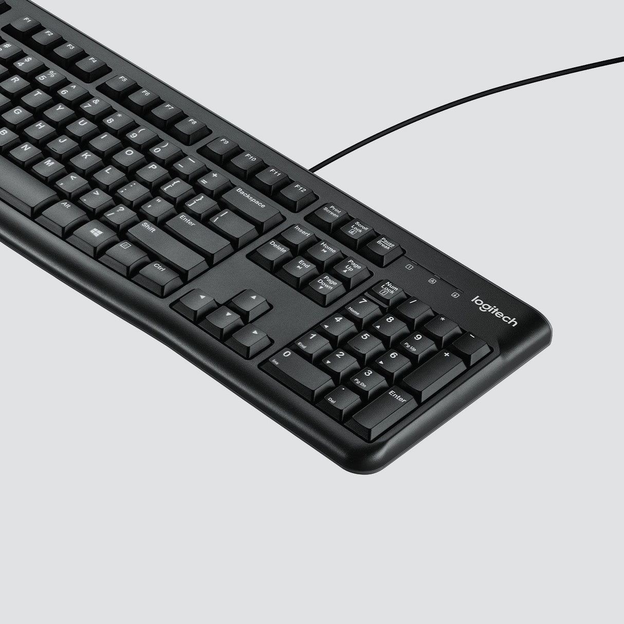 Logitech K120 Corded Teclado Teclado Usb Qwertz Suizo Negro