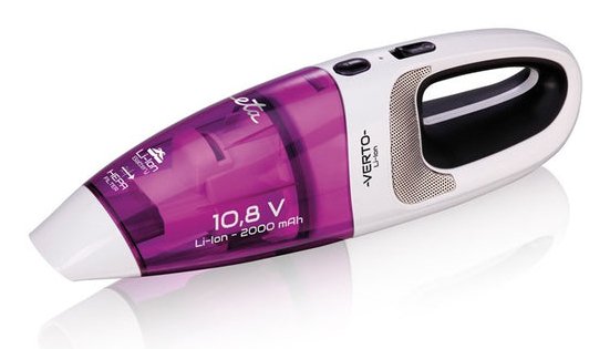 Aspirador Eta Verto Eta344290000 Funcionamiento Inalã¡Mbrico, Portã¡Til, 10,8 V, Tiempo De Funcionamiento (Mã¡X.) 15 Min, Blanco/Morado