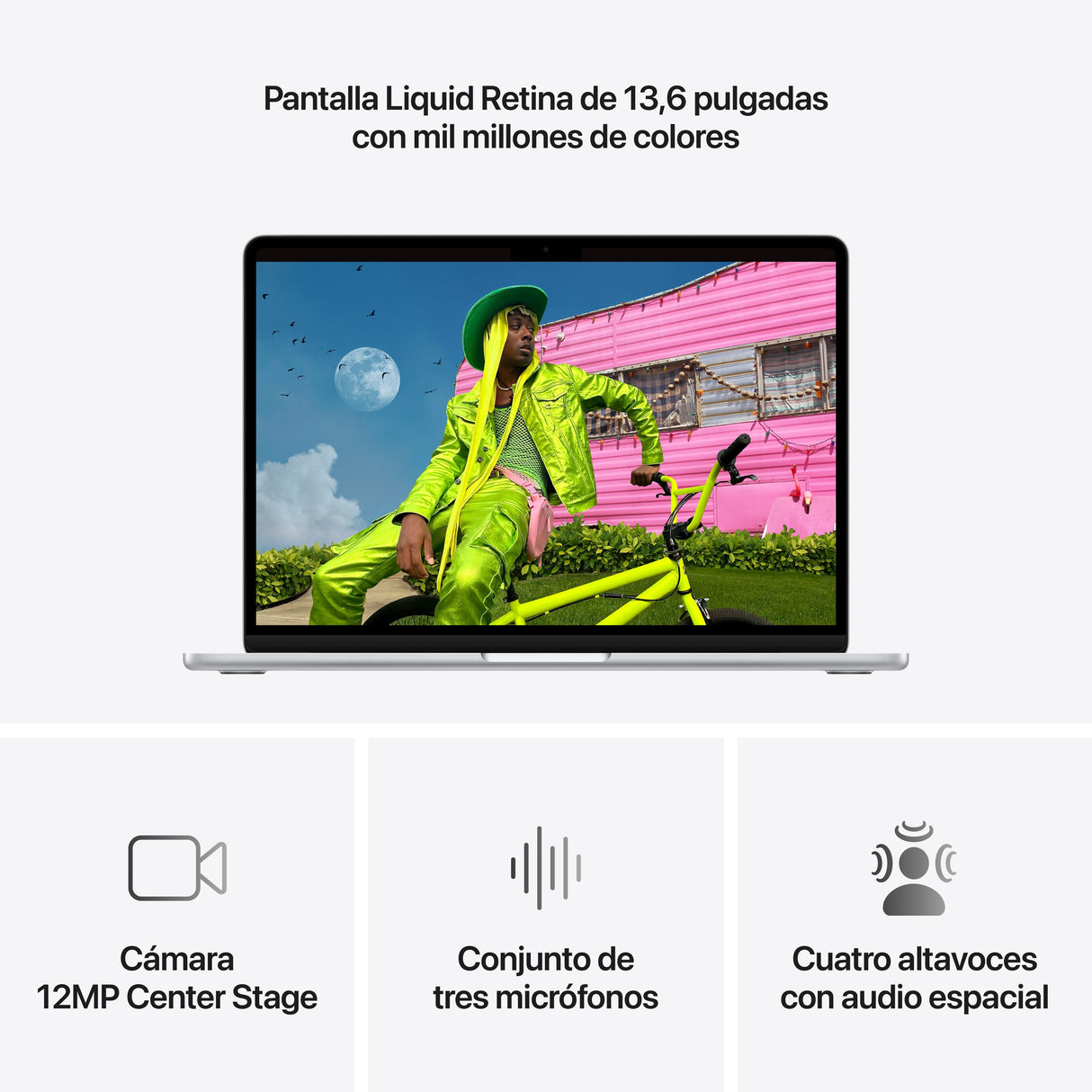 Apple Macbook Air 13,6' M5 10-Core Cpu 24gb 1tb Ssd 10-Core Gpu Plata