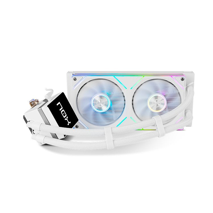 Refrigeracion Liquida Cpu Nox Hummer M-240 240mm Lcd Magnetico Argb Blanco