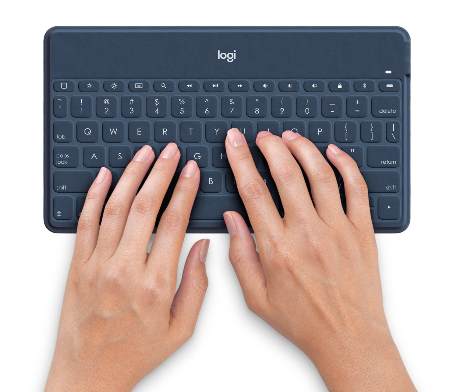 Logitech Keys-To-Go Inglés Internacional Bluetooth Azul