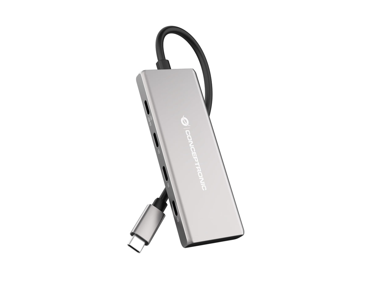EAN 4015867231371 - Conceptronic HUBBIES17G hub de interfaz USB 3.2 Gen 2 (3.1 Gen 2) Type-C 10000 Mbit/s Gris imagen 1