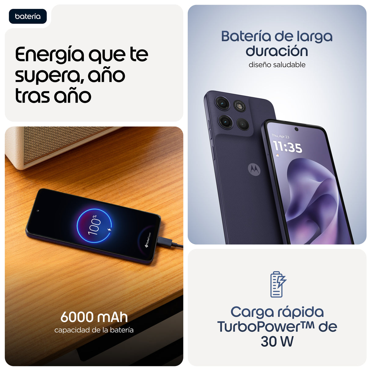 EAN 0840493614496 - Motorola moto g17 power 17,1 cm (6.72") Ranura híbrida Dual SIM Android 15 USB Tipo C 8 GB 256 GB 6000 mA imagen 6