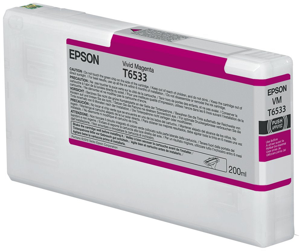 Cartucho Original Epson T6533 Magenta - C13t653300 Ml-200