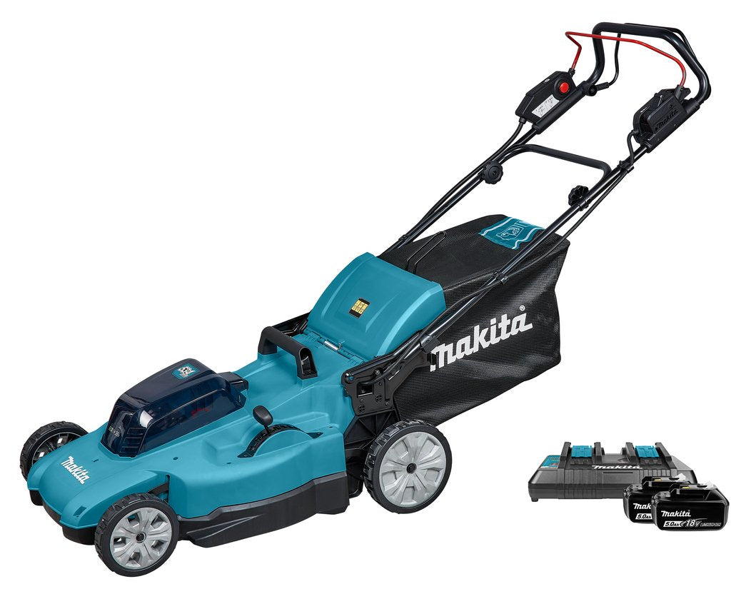 EAN 0088381756877 - Makita DLM539PT2 cortadora de césped Cortacésped de empuje a gasolina Batería Negro, Verde imagen 1