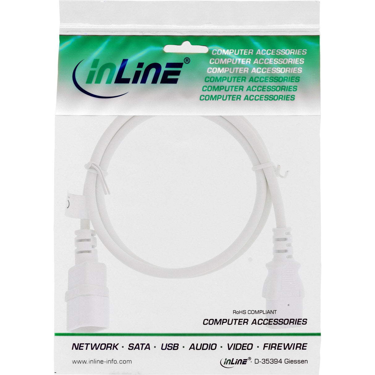 EAN 4043718250257 - InLine 16631W cable de transmisión Blanco 1 m imagen 2