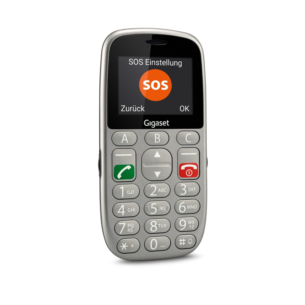 EAN 4250366857985 - Gigaset GL390 5,59 cm (2.2") 88 g Gris Teléfono para personas mayores imagen 3