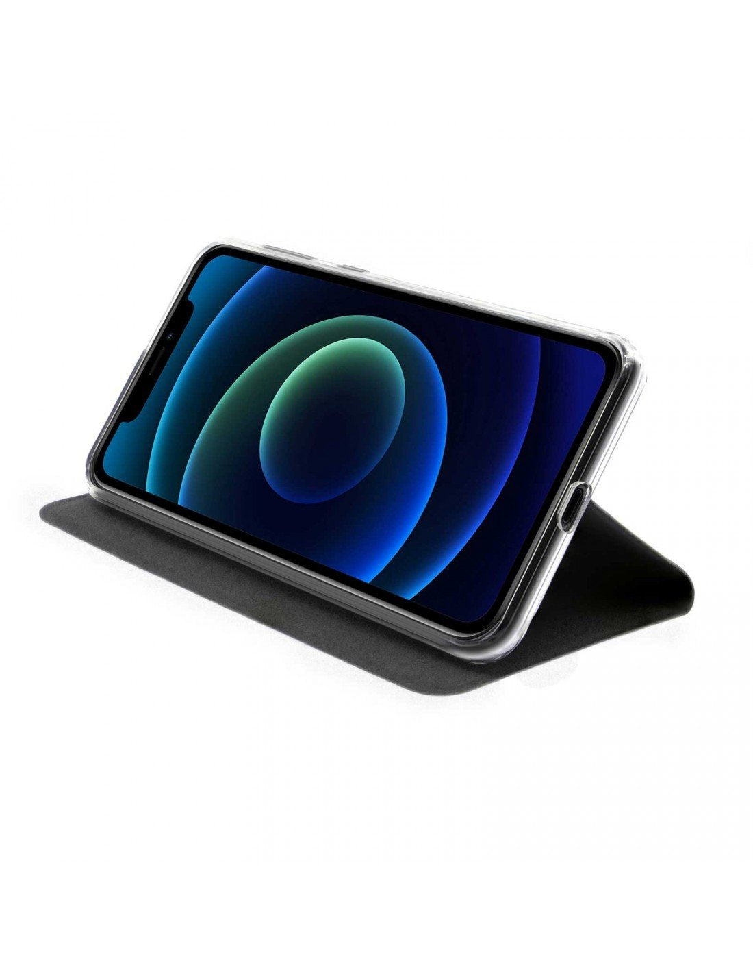 Akashi Funda Folio Con Stand Negro Apple Iphone 12 Pro