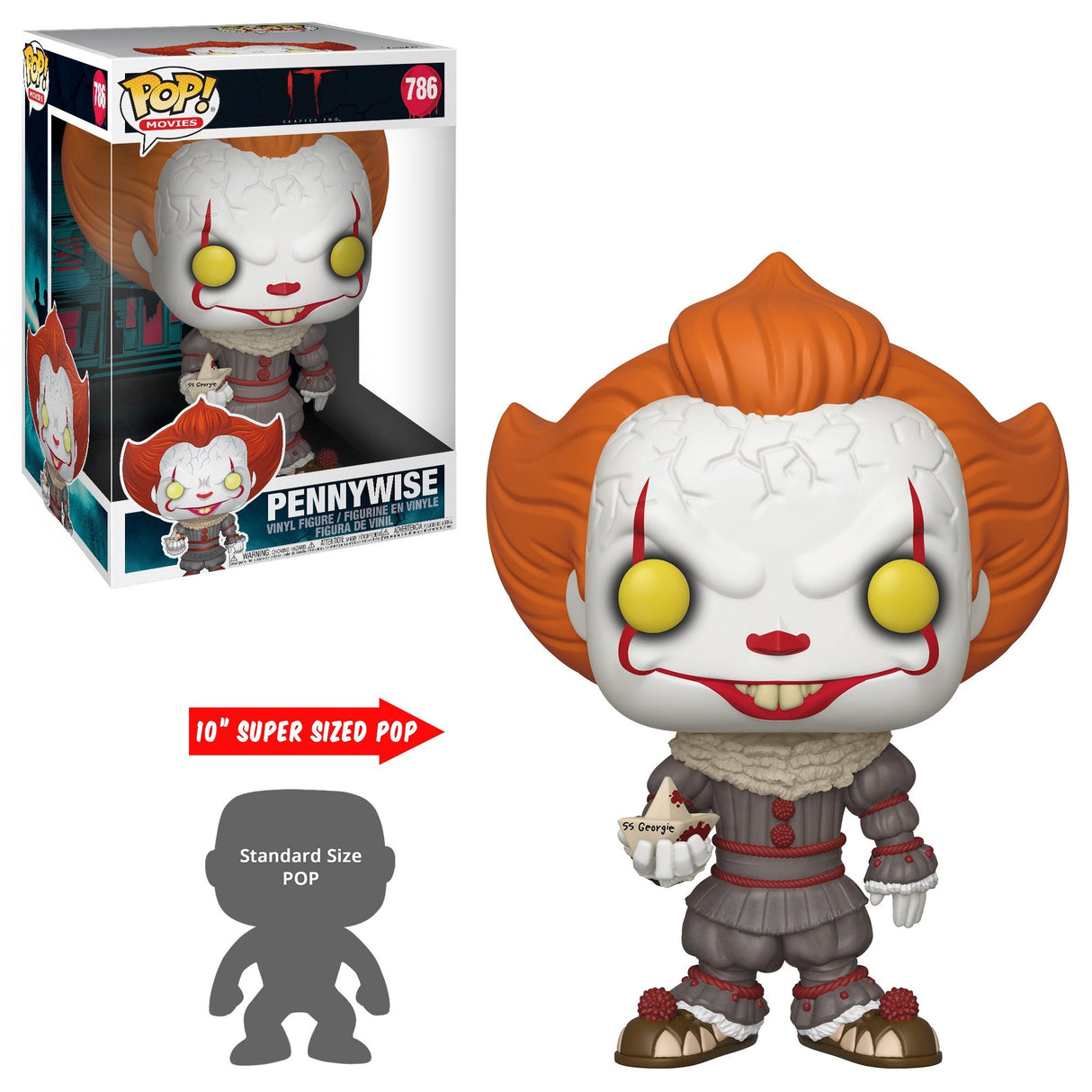 Figura Pop It Chapter 2 Pennywise With Boat 25cm
