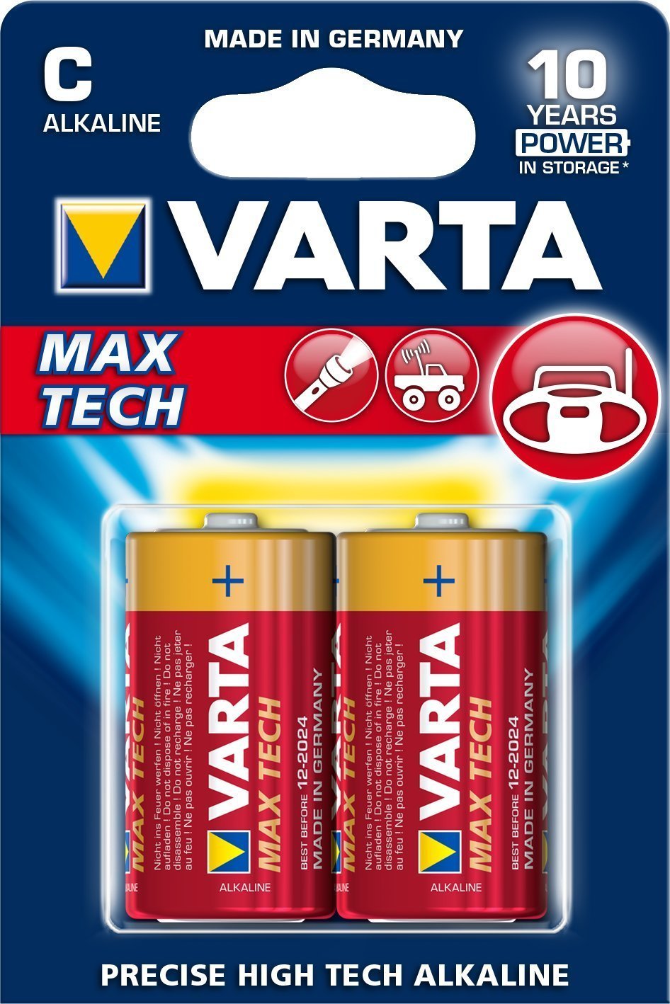 Pila Varta Long Life Max Power Lr14 C Pack 2 Uni