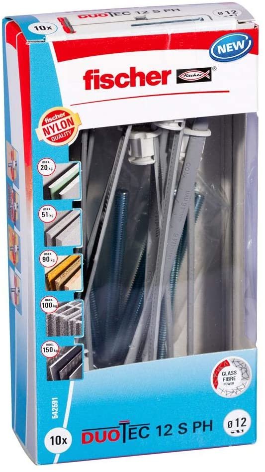 Fischer Anclaje De Palanca Duotec 12 S Ph M Ld 542591 10 Piezas