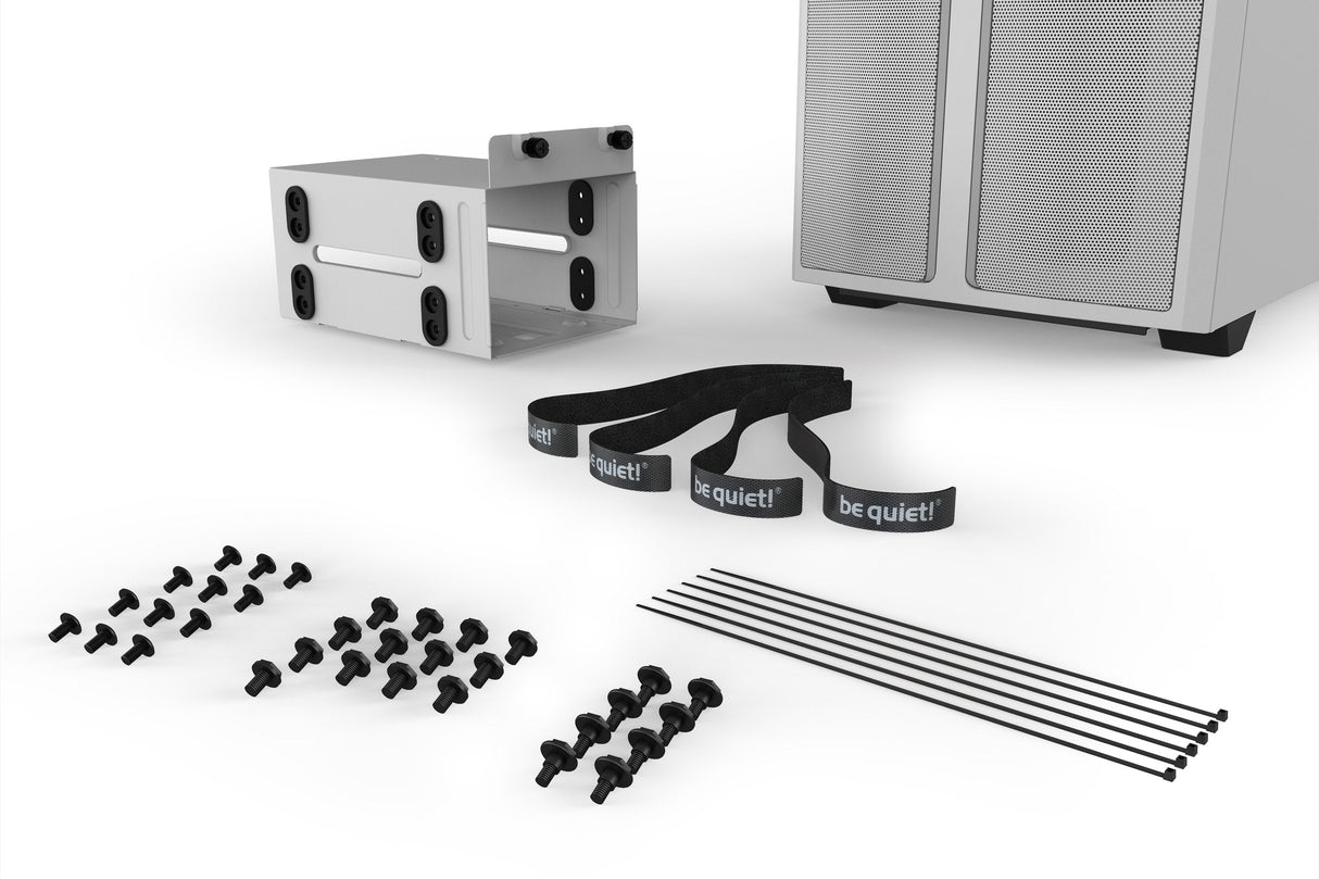 Caja Pc Be Quiet! Torre Atx Pure Base 500dx White Tira Led Argb Frontal/Cristal Templado/3x Vent 140 Bgw38