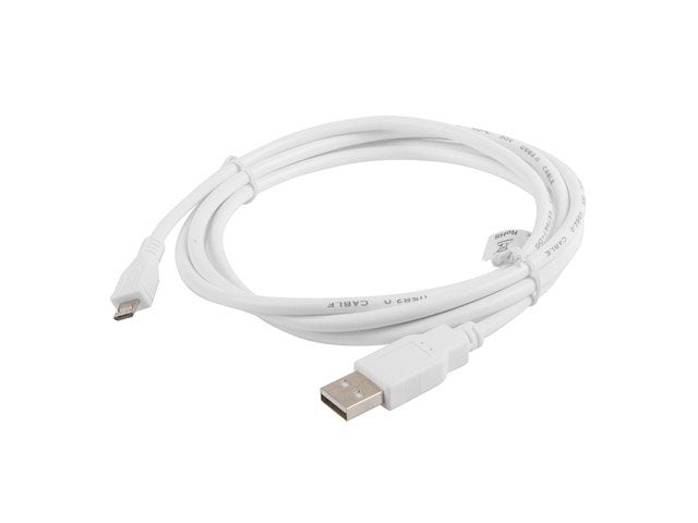 Lanberg Cable Ca-Usbm-10cc-0018-W Usb Macho A Micro Usb Macho,Blanco,1.8 Metros