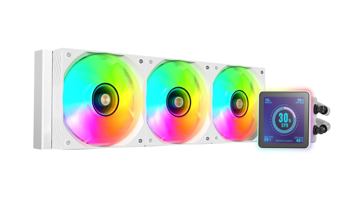 EAN 8435693110736 - Mars Gaming ML-VISIONPRO360W Procesador Sistema de refrigeración líquida todo en uno 12 cm Blanco 1 pieza imagen 3