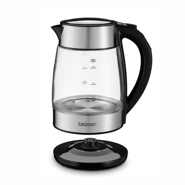 Tetera Zelmer Zck8026 Eléctrica 1,7 L 2200 W Negro, Transparente