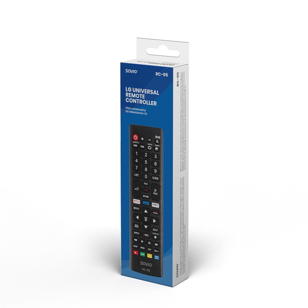 EAN 5901986043690 - Savio RC-05 do TV LG mando a distancia IR inalámbrico TV, Universal Botones imagen 3