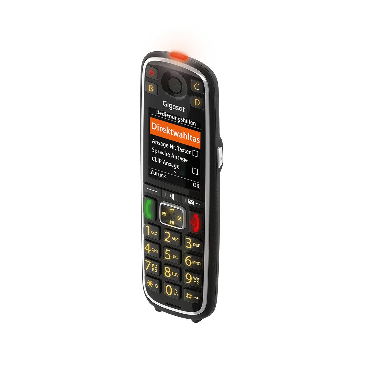 Gigaset E720hx Teléfono Dect/Analógico Negro Identificador De Llamadas