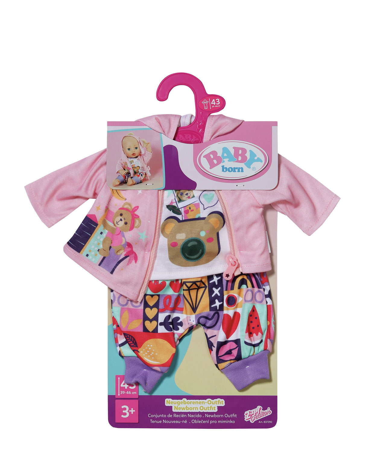EAN 4001167837290 - BABY born Newborn Outfit 43cm Juego de ropita para muñeca imagen 2