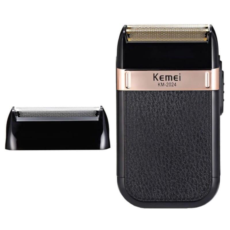 Afeitadora Eléctrica Kemei Km-2024 Negro/Dorado