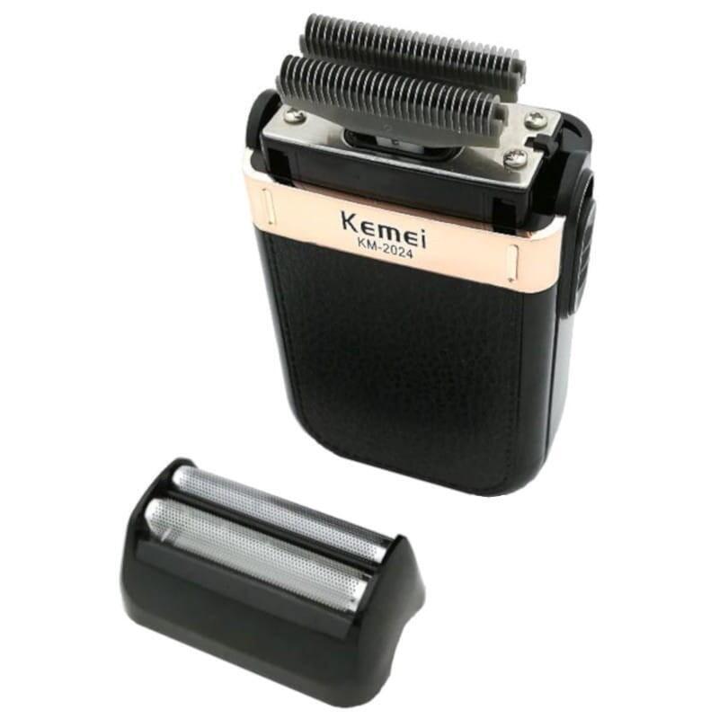 Afeitadora Eléctrica Kemei Km-2024 Negro/Dorado