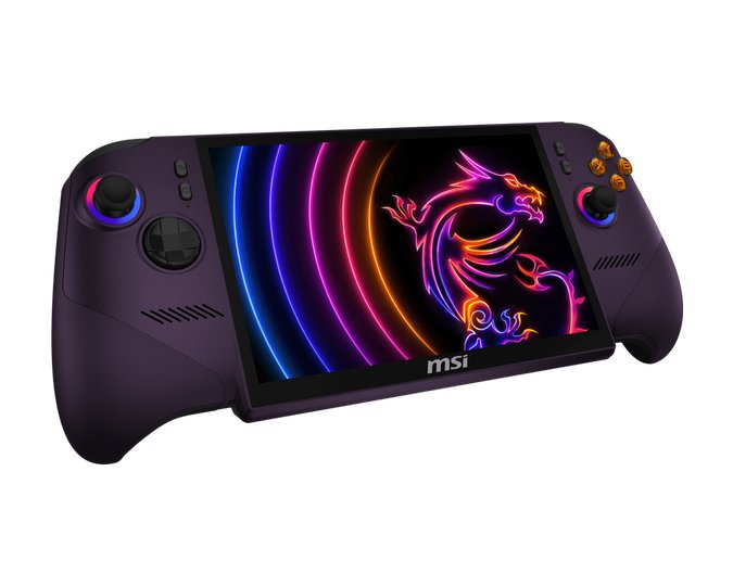 Msi Claw 8 Ex Ai+ Cg3em Launch Pack-008fr Console De Jeux Portables 20,3 Cm (8) 32 Go Pantalla Táctil Wifi Violeta