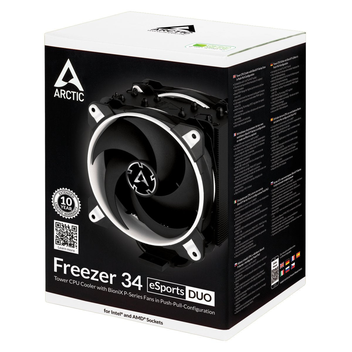EAN 0872767009790 - ARCTIC Freezer 34 eSports DUO Procesador Enfriador 12 cm Negro, Blanco imagen 9