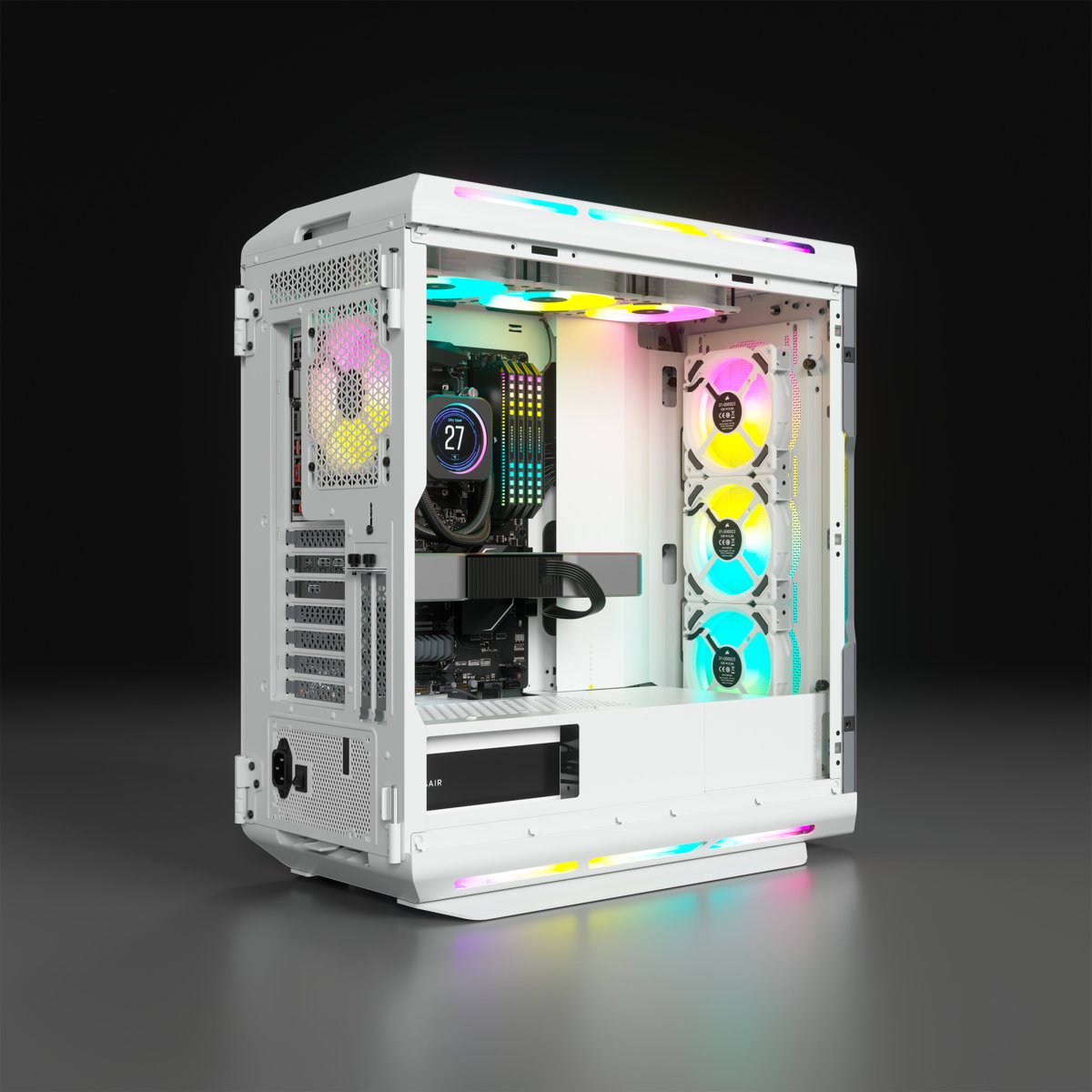 EAN 0840006645184 - Corsair iCUE 5000T RGB Midi Tower Blanco imagen 5