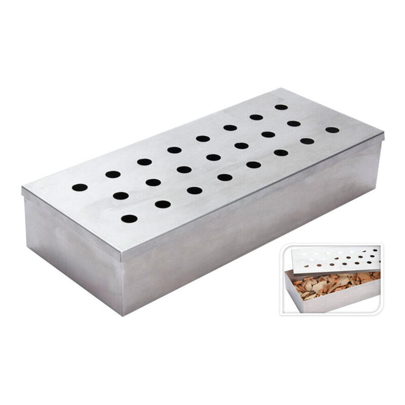 Ahumador Portátil De Acero Inoxidable 45x24x10cm Vaggan