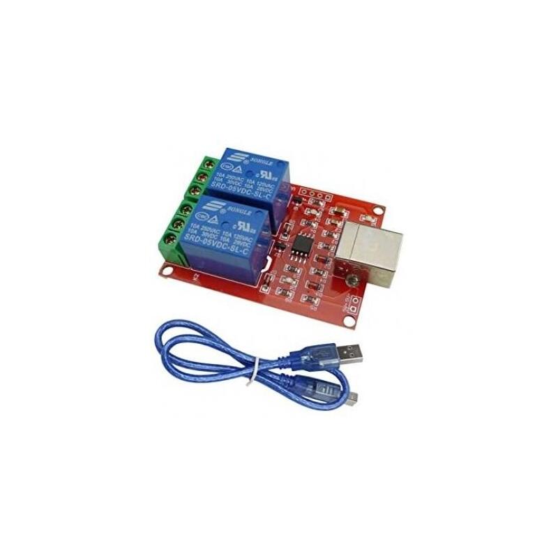 Aihasd Inteligente Electrónica 2 Canales Dc5v Módulo De Rele / Ordenador Usb Controlar Interruptor Conducir /Controlador Inteligente De Pc * Ultimas Unidades