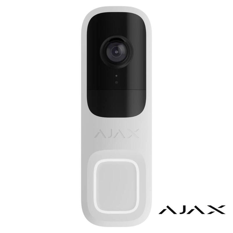 Ajax Doorbell-Wh Ajax Doorbell. Video Timbre Con Pir E Ia Integrada. Color Blanco