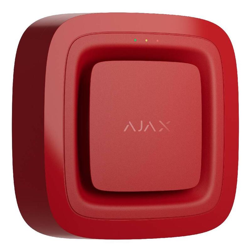 Ajax Fireprotect-En54-Sn-Rd Ajax En54 Fireprotect Sounder Jeweller. Indicador Acustico De Alarma. Color Rojo