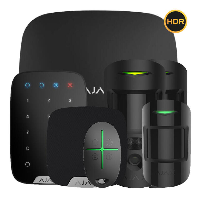 Ajax Hub2kit2g-Mp-Phod-Sc-Hdr-Bl Kit Ajax Negro. Hub2 + 2motioncam Hdr Phod + Motionprotect + Spacecontrol + Keypad + Homesiren