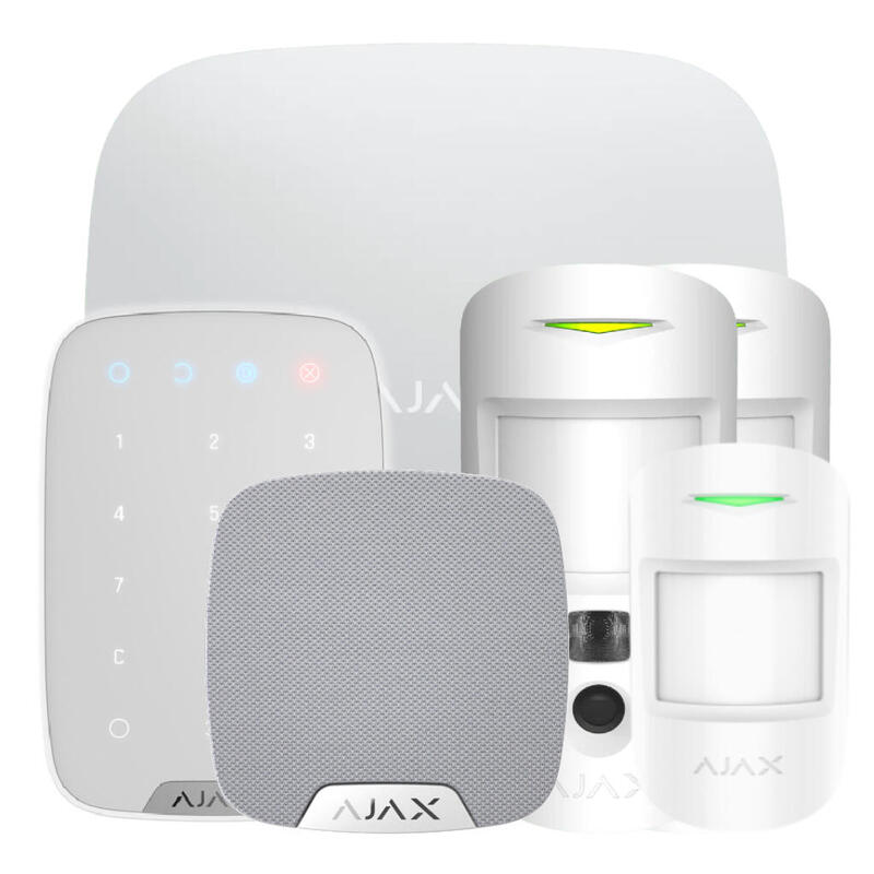 Ajax Hub2kit4g-Mp-Phod-Wh1 Kit Ajax Blanco. Hub 2 4g + 2motioncamphod + Motionprotect + Keypad + Homesiren