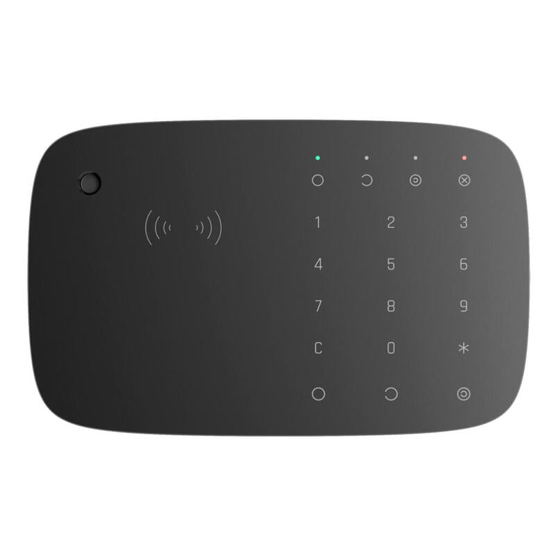 Ajax Keypad-Combi-Bl Ajax Keypad Combi. Teclado Táctil Inalámbrico Con Sirena Compatible Con Tarjetas Y Mandos Cifrados. Color Negro
