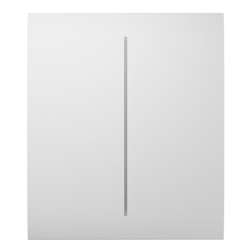 Ajax Lightswitch-Center-2g-Wh Ajax Lightswitch Centerbutton 2-Gang. Plusador Central Doble. Color Blanco
