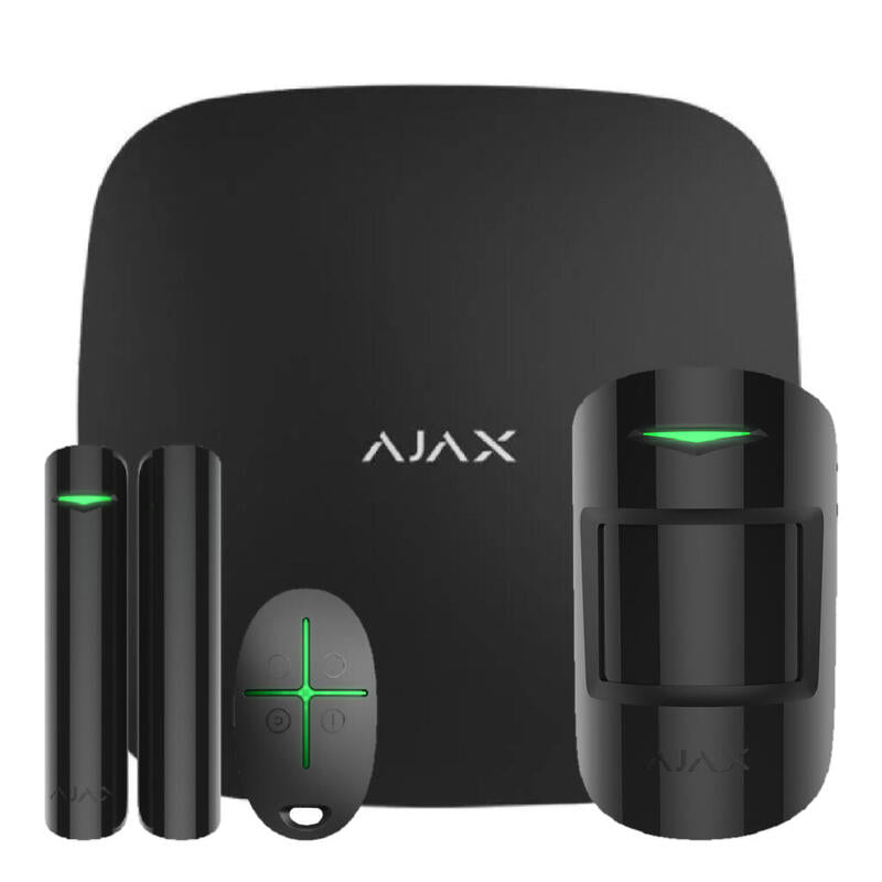 Ajax Starterkit-Bl Ajax Starterkit Negro. Hub + Motionprotect + Doorprotect + Spacecontrol